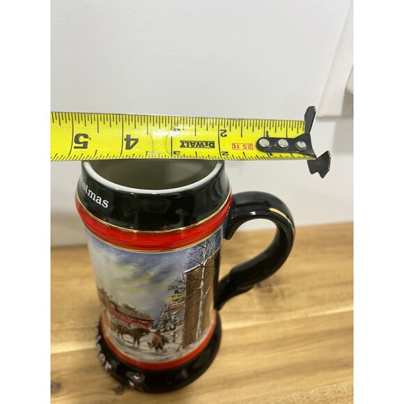 Anheuser Busch Budweiser A Perfect Christmas 1992 Holiday Beer Stein Mug Series - Picture 8 of 10